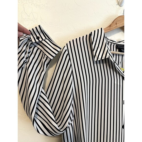Metaphor Womans Striped Button Down Top Size XL Career Retro Capsule NWT - Picture 6 of 10